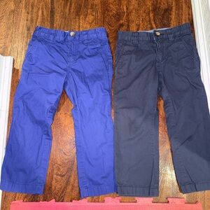 Lacoste Kids' Blue and Navy Blue Casual Pants